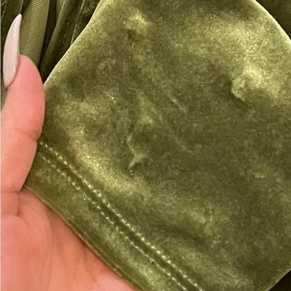 Olive Velvet Gown - Picture 7 of 9